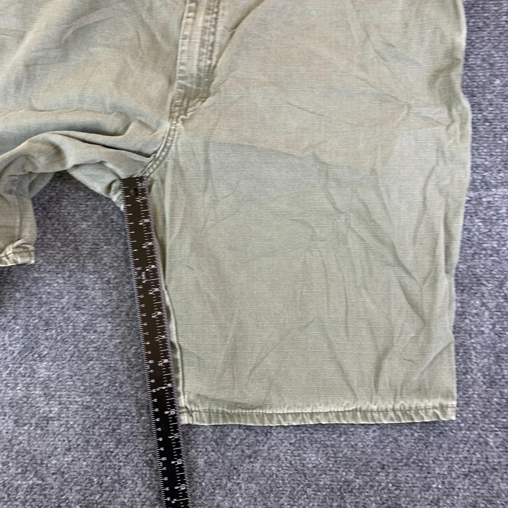 Dickies Carpenter Shorts Mens 44 Olive Green Ripstop Cotton Relaxed Fit Pockets